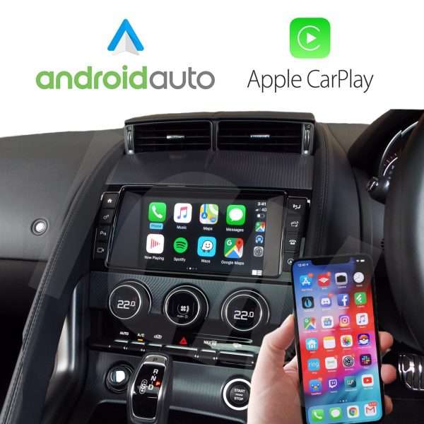 Jaguar F-Type 2013-2016 Wireless Apple CarPlay and Android Auto Interface