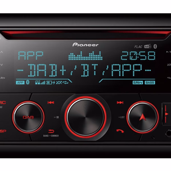 FH-S820DAB Pioneer 2-DIN CD Tuner with DAB, Bluetooth, USB, Spotify, Pioneer Smart Sync App