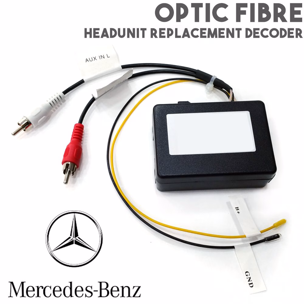 Optic Fibre Headunit Stereo Replacement Interface For Mercedes CLS S E SL SLK CL - incarmusic.co.uk