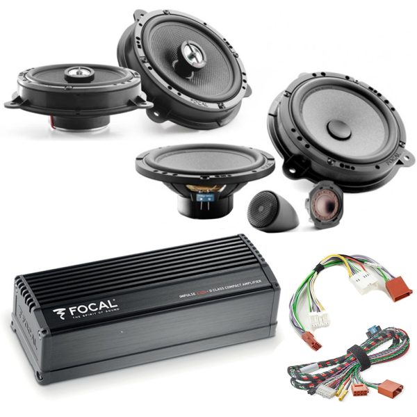 Focal Inside Car Audio Upgrade 2 Way Component and Coaxial Speaker Kit plus Amplifier for Nissan, Dacia - incarmusic.co.uk