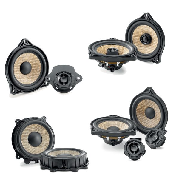 FOCAL INSIDE ACOUSTIC 10.0 Audio Upgrade Package, 2-ways component, 2-way coaxial, 1 central speaker and 2-woofers for Tesla Model 3 & Model Y