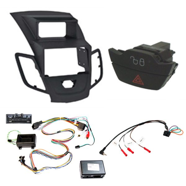 Ford Fiesta 2009 Onwards Radio Facia Double Din Car Stereo Fitting Kit