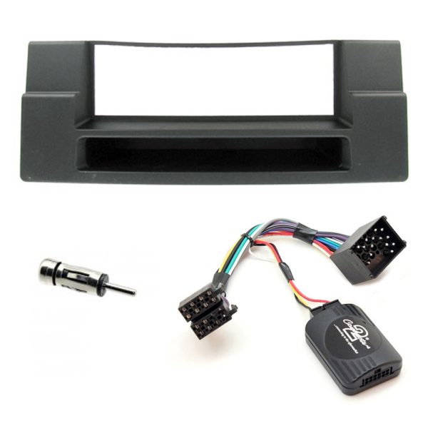 BMW 5 Series E39 Single Din Car Stereo Fascia w/ Pocket Fitting Kit