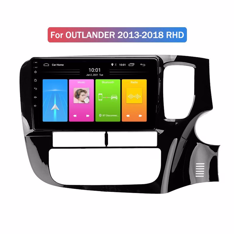 10“ Android Carplay Multimedia Stereo GPS NAVIGATION Radio Player for Mitsubishi Outlander 2012-2018 - incarmusic.co.uk