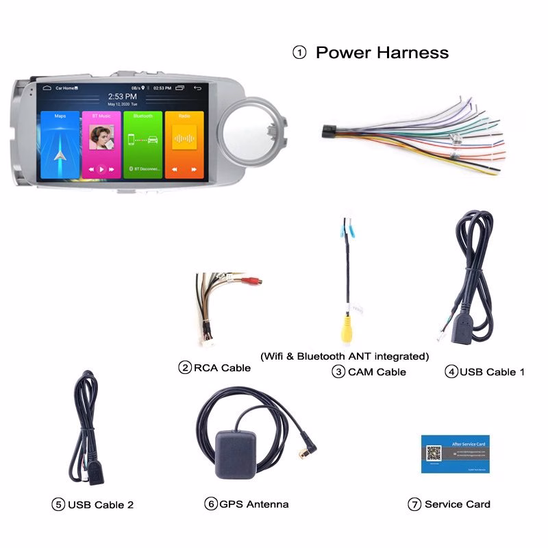 9” Android Carplay Stereo Radio Multimedia System For Toyota Yaris 2012-2017 Toyota pa_vehicle-year - incarmusic.co.uk