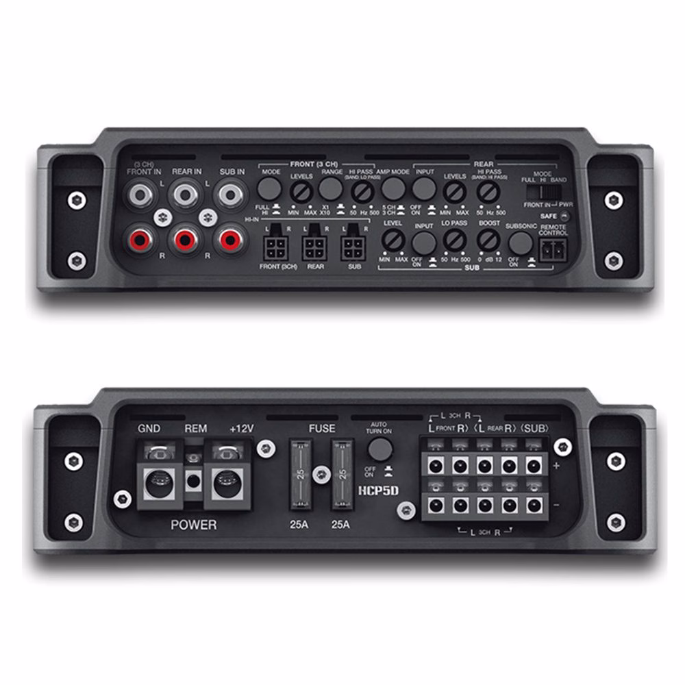 Hertz HCP 5D 5 Channel 1500 Watts Class D Amplifier for Car Speakers & Subwoofers 5 Channel plus (Multi Channels) pa_make -...