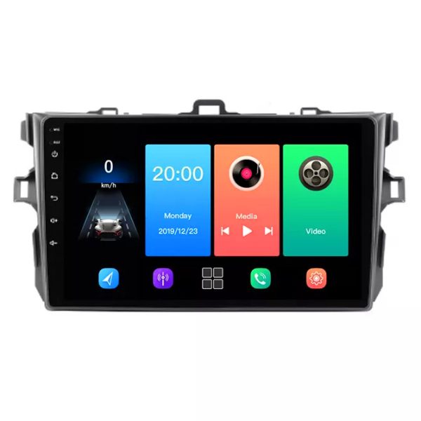 9″ GPS Navigation Radio Android Carplay Multimedia Player With Bluetooth, Wifi, Usb, Aux For Toyota Auris 2007 – 2013 -...
