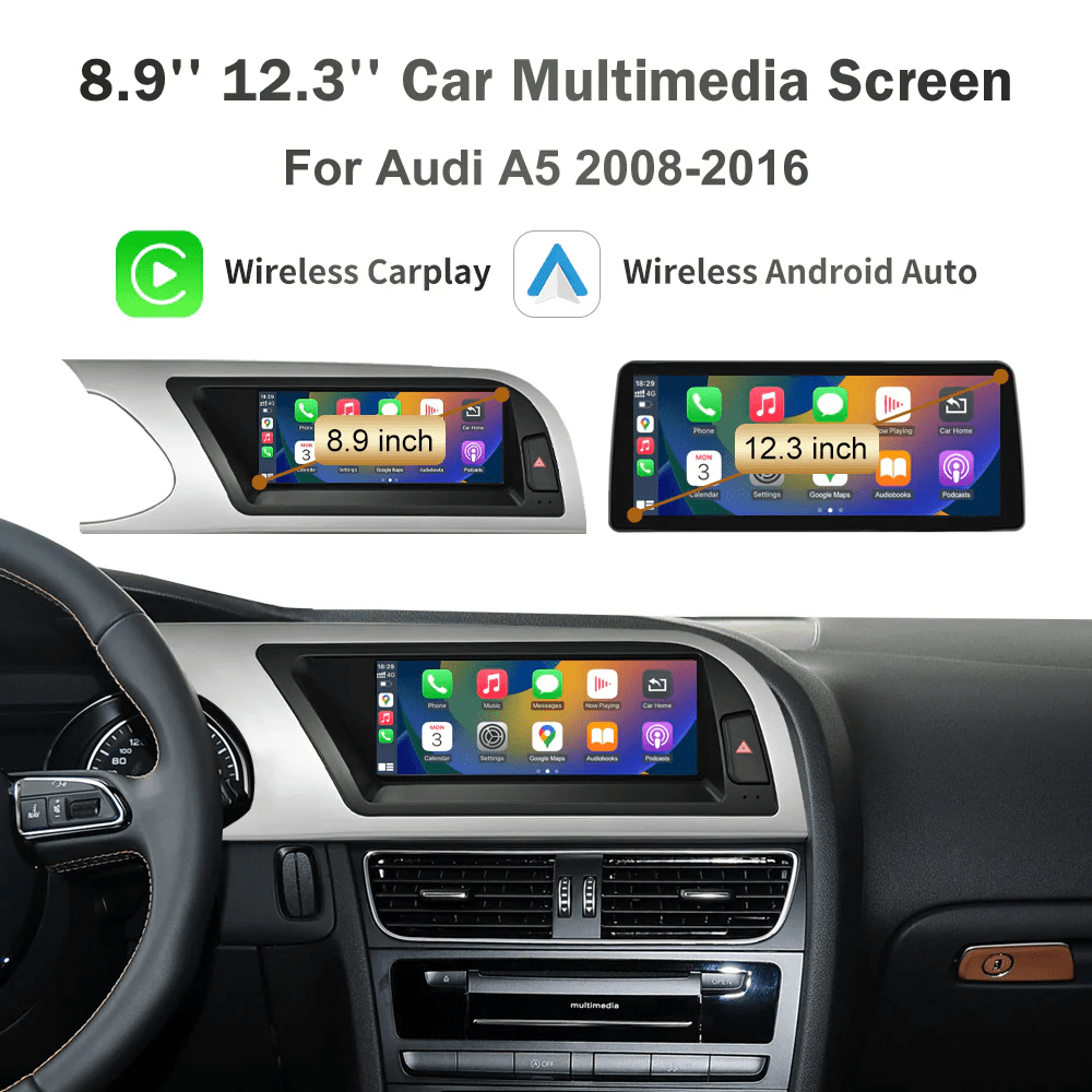 Photo: 8.9″ / 12.3″ Car Multimedia Linux Screen with Apple CarPlay & Android Auto For AUDI Q5 2009-2017 with MIB, Low-end,...