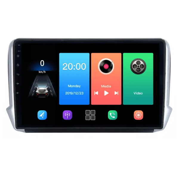10.1'' Android Multimedia Carplay Stereo With Bluetooth, Wifi, Usb, Aux Custom Fit For Peugeot 2008 2013-2017