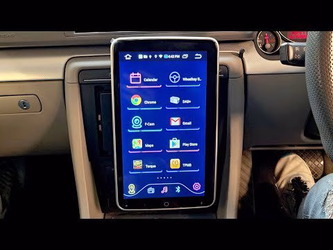 TIB110L Universal 10.1″ IPS Screen Double Din Car Stereo GPS Navigation Multimedia Player with Rotatable Touch Screen...