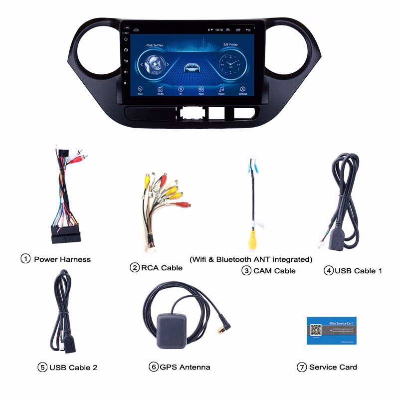 Hyundai i10 2013-2016 9 inch Android CarPlay Multimedia System Gps Radio Navigation Hyundai pa_vehicle-year, pa_marca_auto,...