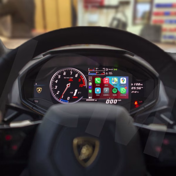 Wireless Apple CarPlay Android Auto Screen Mirroring Interface for Lamborghini Huracan 2014 – 2019 - incarmusic.co.uk