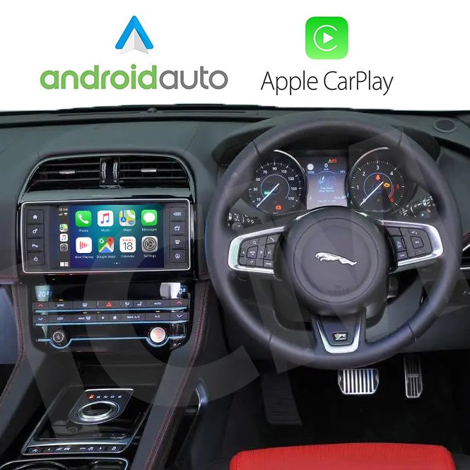 Wireless Apple CarPlay and Android Auto Interface for Jaguar XF XJ F Pace - incarmusic.co.uk