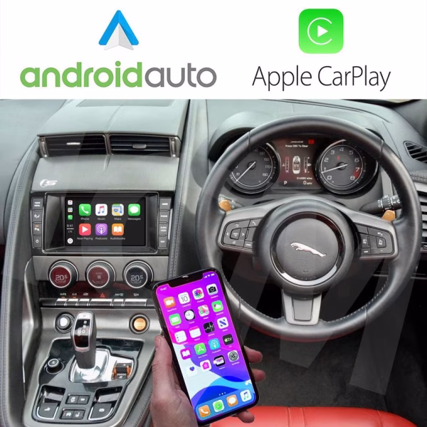 Wireless Apple CarPlay and Android Auto Interface for Jaguar XE XF F Type F Pace - incarmusic.co.uk