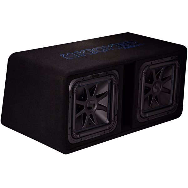 Kicker KA44DL7S122 Solo-Baric L7 Dual 12"Vented Loaded Enclosure - 2 OHM Subwoofer