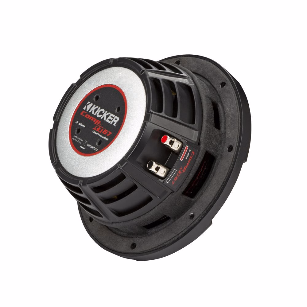 KA48CWRT672 Kicker CompRT 6.75″ Thin Profile Dual Voice Coil Subwoofer – 2 Ohm 8 inches (20cm) pa_make - incarmusic.co.uk