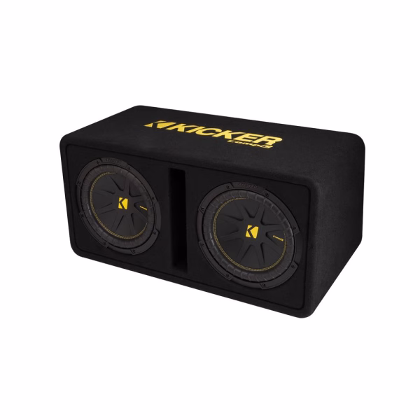 Kicker KA50DCWC102 Ported enclosure with dual 10" CompC subwoofers 2 OHM
