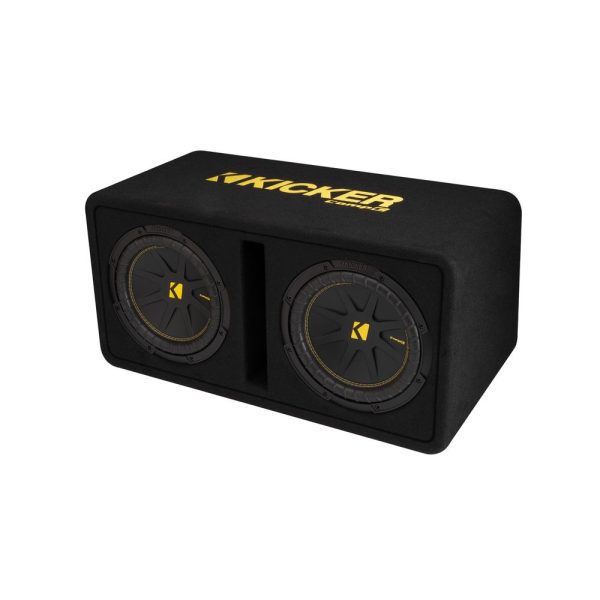 Kicker KA50DCWC102 Ported enclosure with dual 10" CompC subwoofers 2 OHM