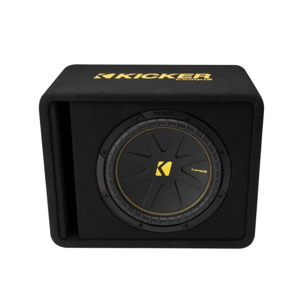 Kicker KA50VCWC122 CompC 12” 2-Ohm Car Subwoofer Bass Box in Vented Sub Enclosure