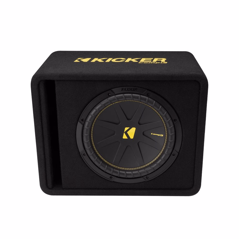 Kicker KA50VCWC122 CompC 12” 2-Ohm Car Subwoofer Bass Box in Vented Sub Enclosure - incarmusic.co.uk