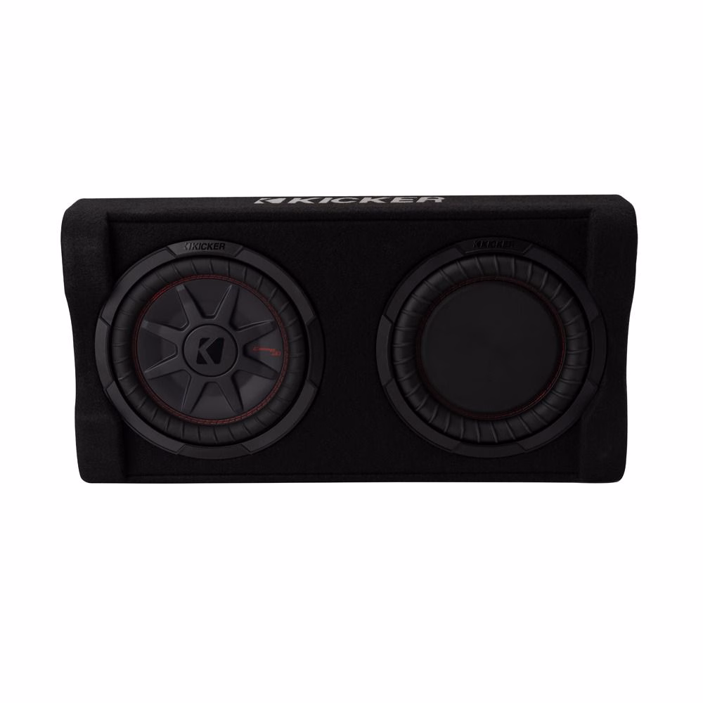 KIcker KA51PTRTP10 Powered CompRT 10″ Down Firing Loaded Enclosure Subwoofer Bass Box Kicker pa_marca_auto, pa_model_auto,...
