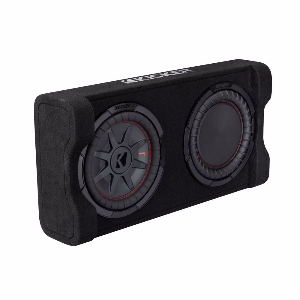 KIcker KA51PTRTP10 Powered CompRT 10″ Down Firing Loaded Enclosure Subwoofer Bass Box Kicker pa_marca_auto, pa_model_auto,...