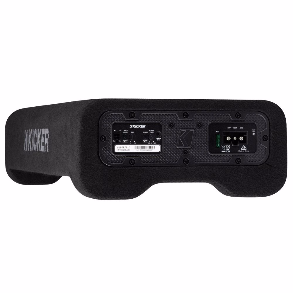 KIcker KA51PTRTP10 Powered CompRT 10″ Down Firing Loaded Enclosure Subwoofer Bass Box Kicker pa_marca_auto, pa_model_auto,...