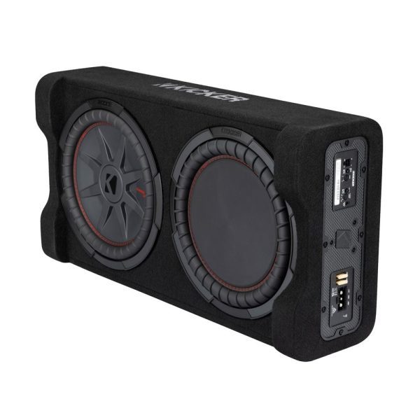 KIcker KA51PTRTP12 Powered CompRT 12″ Down Firing Loaded Enclosure Subwoofer Bass Box - incarmusic.co.uk
