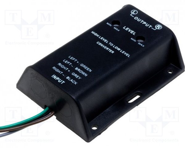 Hi-Low Adjustable Speaker to RCA Converter For Connecting Amplifier - incarmusic.co.uk