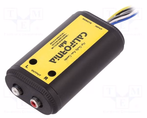 Adjustable 2 Ch High to Low Car Speaker to RCA Line Car Amp Converter with Disturbance Filter