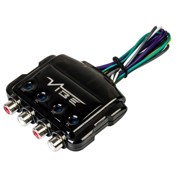 Vibe LOC4-V5 4 Channel Speaker Wire To 4 Low Level RCA Output Line Convertor