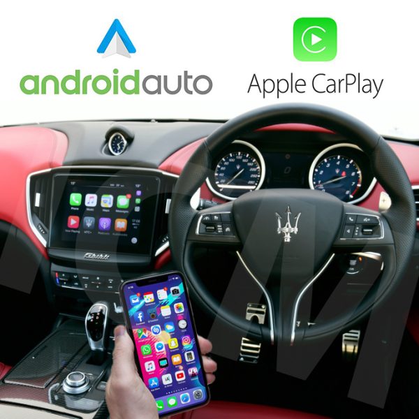 Wireless Apple CarPlay Android Auto for Maserati Ghibli, Quattroporte 2013-2016