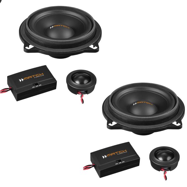 MATCH UP C42BMW-FRT.1 4" 2-way Component Speakers 120w custom made for BMW  BMW 1, 2, 3, 4, 5, X Series