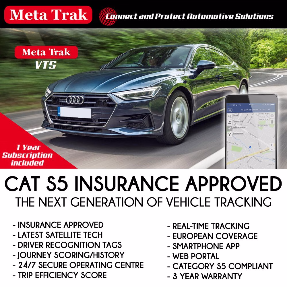 Meta Trak Cat S5 Deadlock Insurance Approved Vehicle Security Tracking System with Immobilisation Security / Safety pa_make,...
