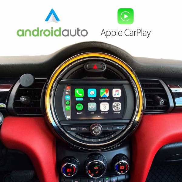 Wireless Apple CarPlay Android Auto Navigation Camera Interface For BMW MINI F55/F56 with NBT EVO - incarmusic.co.uk