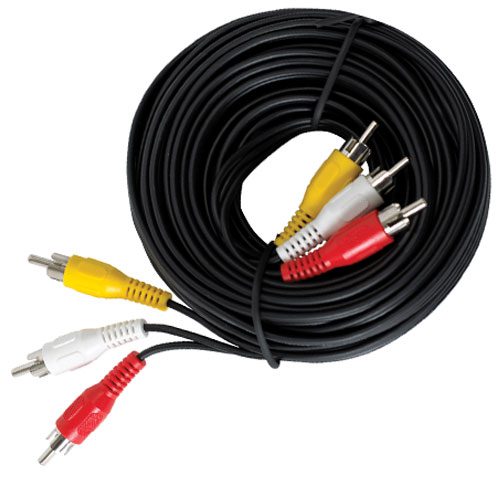 5M Metre RCA Triple Phono 3 AV Audio Video Cable TV Lead UK
