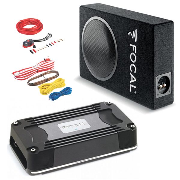 Focal 8" Sealed Subwoofer Box and Amp Package 250W