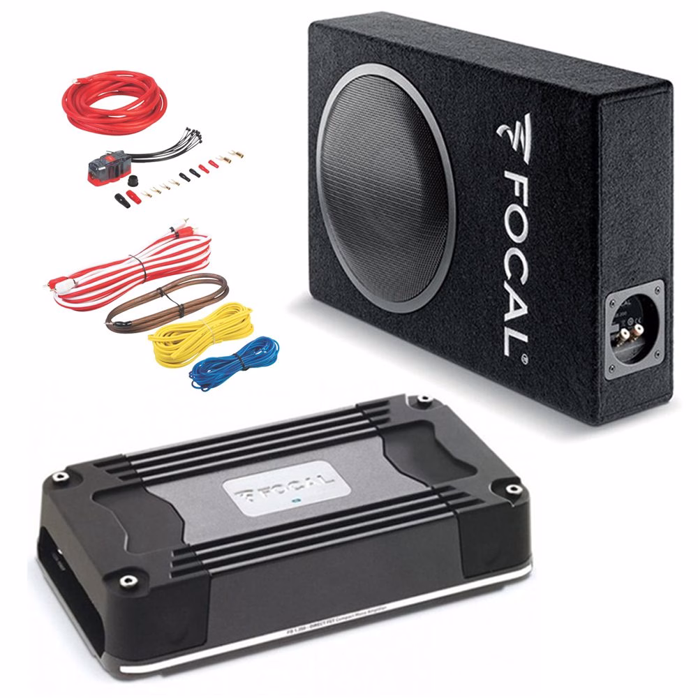 Focal 8″ Sealed Subwoofer Box and Amp Package 250W - incarmusic.co.uk