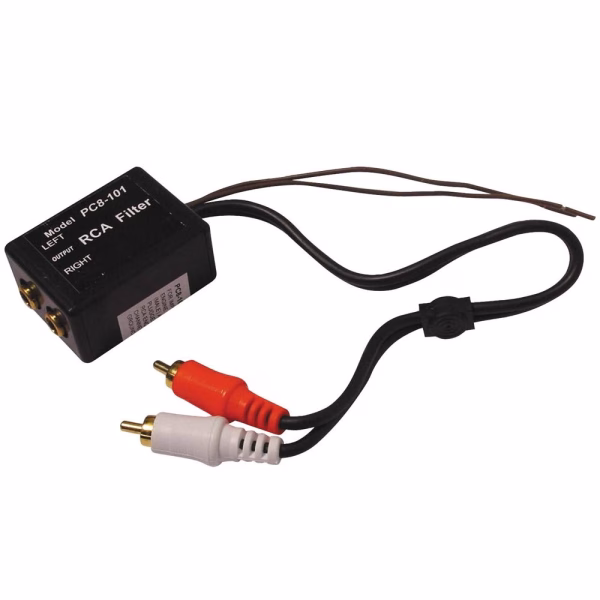PC8-101 Audio RCA Noise Filter Suppressor Engine Interference for Car Amplifiers