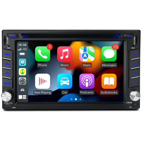 6.2” Multimedia Screen Car DVD BT GPS CarPlay & Android Auto for Nissan cars Qashqai Xtrail Navara - incarmusic.co.uk