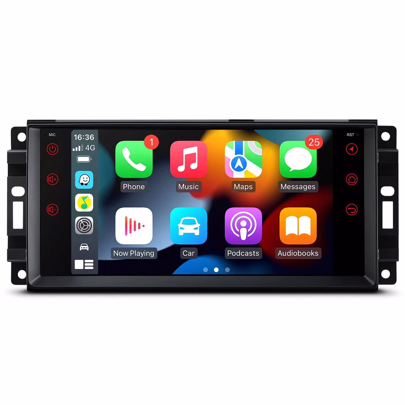 7″ Android Multimedia Car Stereo With Built-In Apple CarPlay & Android Auto Custom Fit For JEEP | DODGE | Chrysler -...