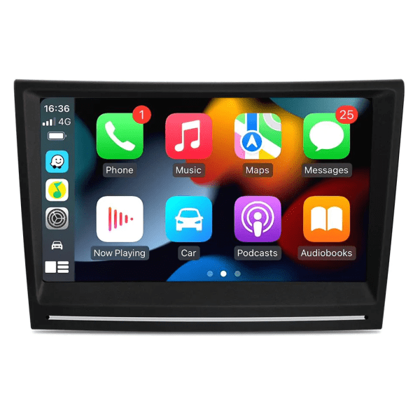 Android Multimedia Car Stereo With 8" Display Built-In Apple CarPlay & Android Auto Custom Fit For Porsche 911, Cayman, Boxster (2005-2012)