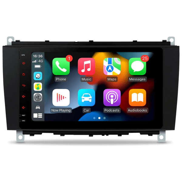 PE82M209SL Android  Multimedia Car Stereo USB BT Radio CarPlay  8" Screen for Mercedes-Benz CLK Class