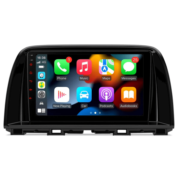 Android Multimedia Car Stereo With 9″ Display Built-In Apple CarPlay & Android Auto Custom Fit For Mazda CX-5 (2012-2017)...