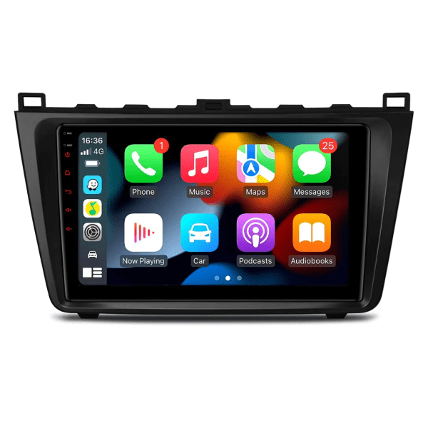 Android Multimedia Car Stereo With 9" Display Built-In Apple CarPlay & Android Auto Custom Fit For Mazda 6 (2008-2012)