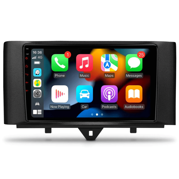 Mercedes-Benz Smart For Two (2011-2014)  9'' Android Car Stereo Multimedia Player with BT USB Radio CarPlay