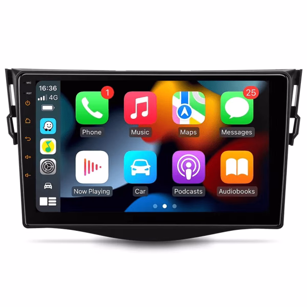 9” Android HD Screen Multifunctional Android Car Stereo with Built-in CarPlay for Toyota RAV4 - incarmusic.co.uk