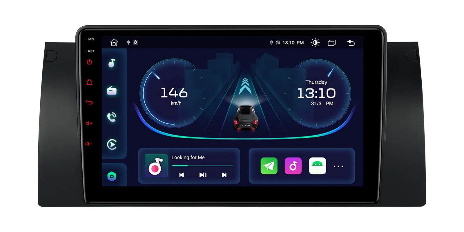 Android Multimedia Player with 9″ Display and Built-in Carplay & Android Auto Custom Fit for BMW X5 E53 / 7 Series E38 BMW...