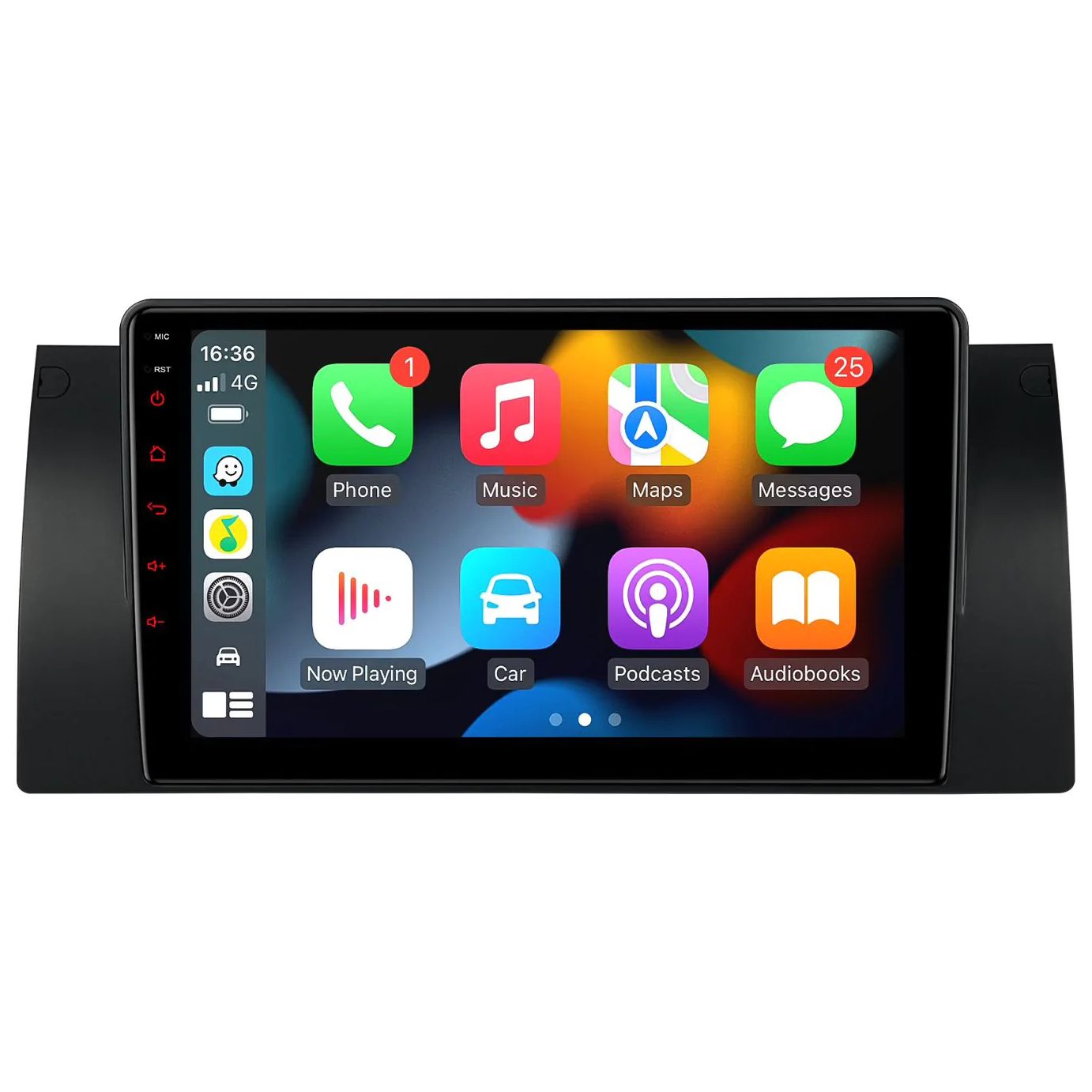 Android Multimedia Player with 9″ Display and Built-in Carplay & Android Auto Custom Fit for BMW X5 E53 / 7 Series E38 -...