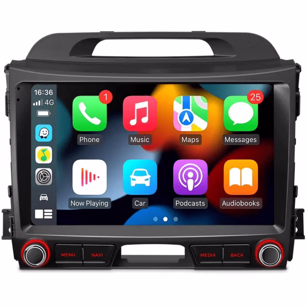 9” Android Car Stereo Multimedia Player with Built-In Apple CarpPlay & Android Auto Custom Fit For KIA Sportage Series 3...
